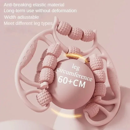 9/12/18-Round Circular Leg Massager – Muscle Stretching & Slimming Roller Clamp for Legs