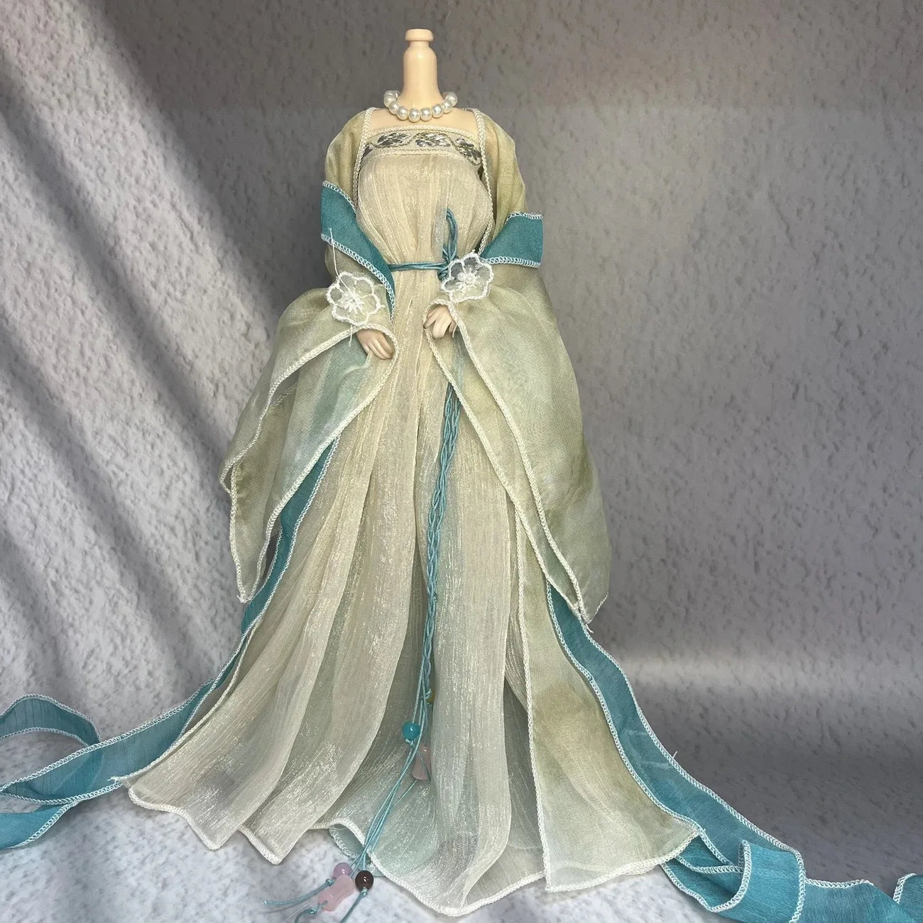 30cm 1/6 Scale Female Soldier Doll Outfit – Ancient Style Hanfu Cloak Suit for 12-Inch Action Figures, Toy Gift