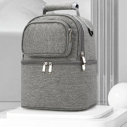 Folding Large-Capacity Breast Milk Storage Backpack – Portable Crib Bed, Mommy Outing Bag with Insulation for Baby