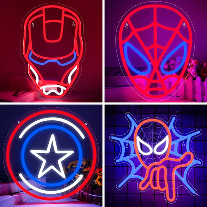 USB-Powered LED Neon Sign — Wall Decor for Bedroom, Game Room, Bar, Pub, and Club Light-Up Signs