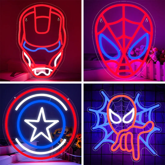 USB-Powered LED Neon Sign — Wall Decor for Bedroom, Game Room, Bar, Pub, and Club Light-Up Signs
