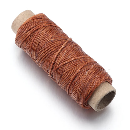 50 Yards Waxed Leather Thread Cord – 150D 1.0mm for Hand Stitching, DIY Bracelets & Jewelry Making