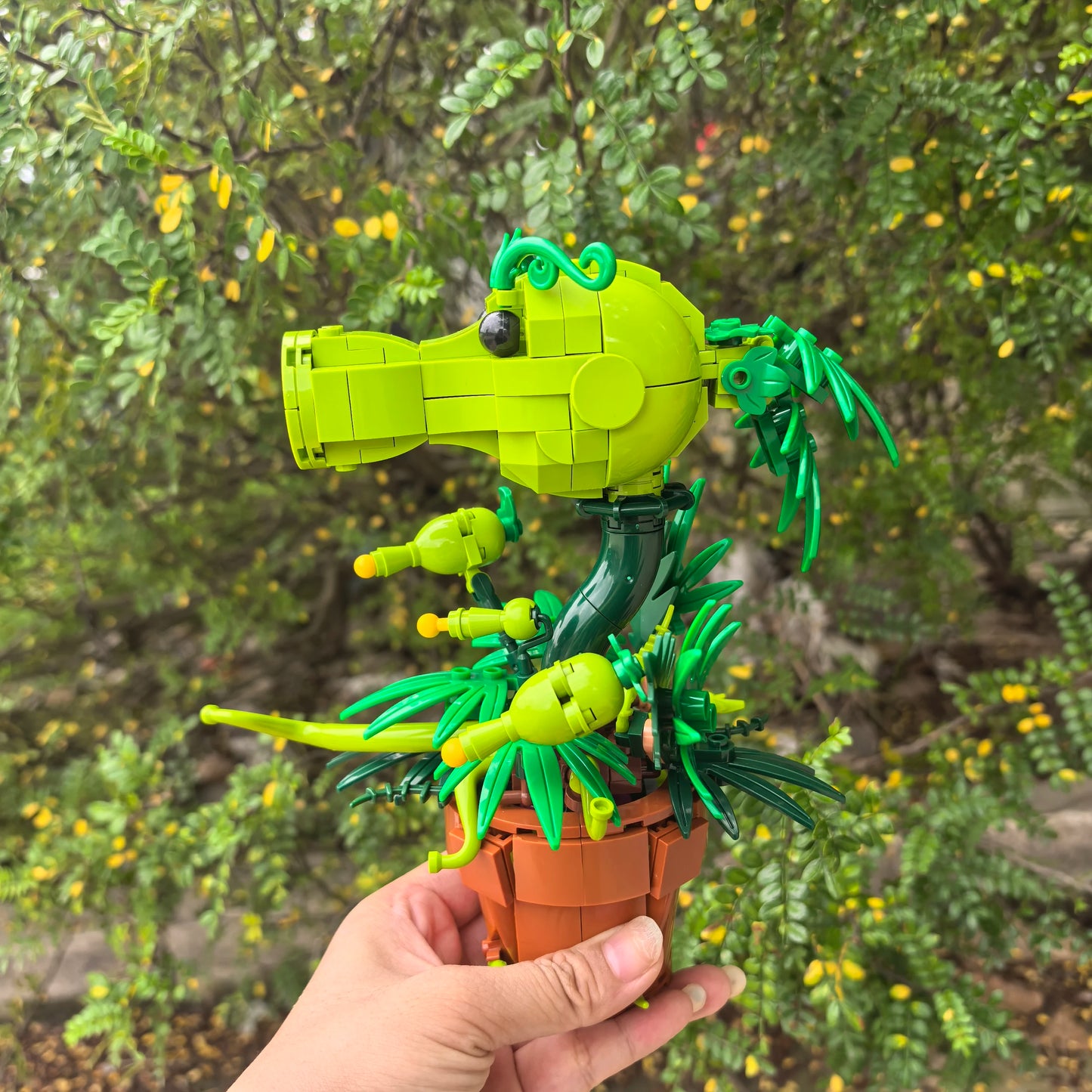 Creative Plants Wars Pea Shooter Building Blocks – Bonsai Plant Model Toy for Kids & Adults