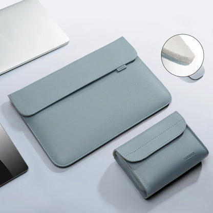 PU Leather Laptop Sleeve — Protective Bag Case for MacBook Air/Pro 13-16", Xiaomi, Huawei, Dell, HP, ASUS 14-15.6 Inch Notebooks