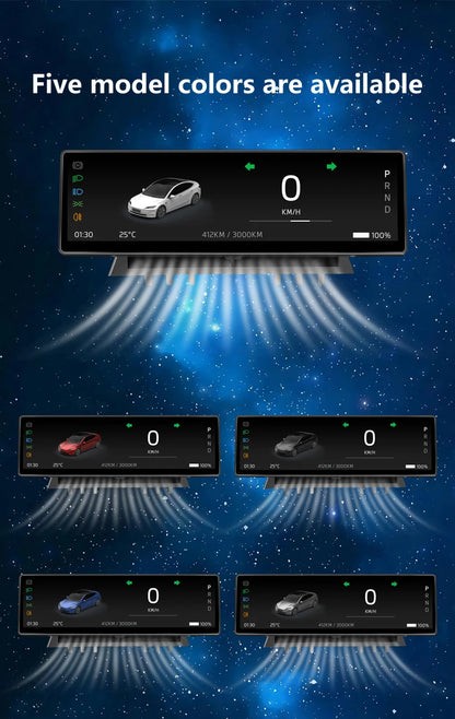 Carbar 8.8" Smart Dashboard Touch Screen – Wireless CarPlay & Android Auto for Tesla Model 3 & Y, Free Air Vent Camera