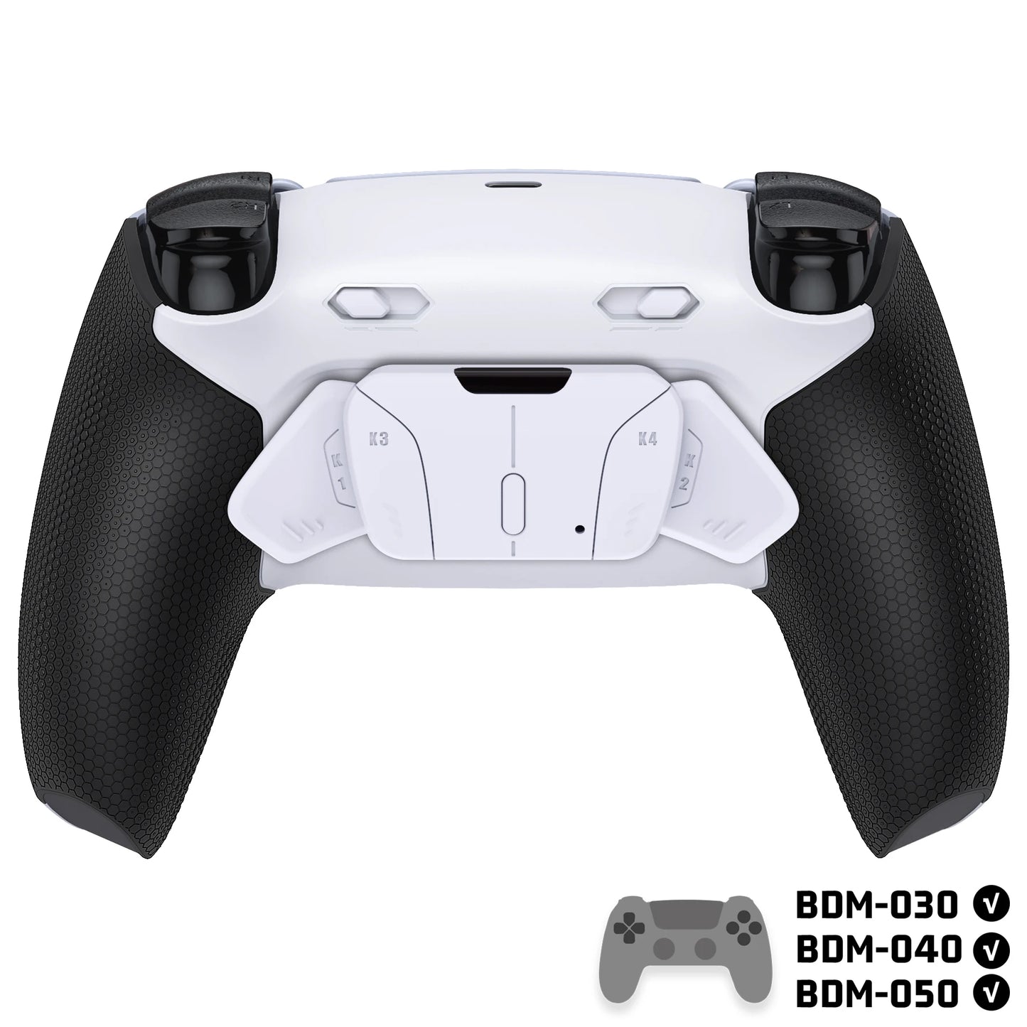 eXtremeRate RISE4 Plus MAX Back Button Kit – Remappable PS5 Controller Accessory with Clicky Trigger Stop & Rubberized Grip