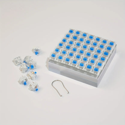 Mechanical Keyboard Switch Set - 50/100pcs Hot Swappable Blue Red Brown Black Switches with Keycap Puller