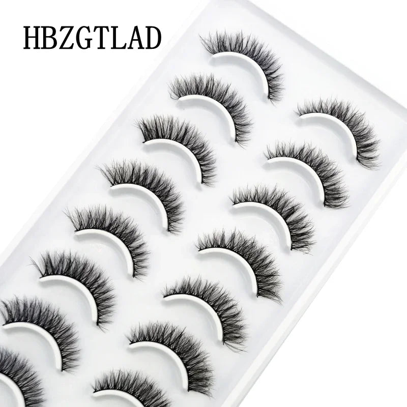 10 Pairs 3D Mink False Eyelashes – Natural Long & Short Lash Extensions Makeup Kit (41 Styles)
