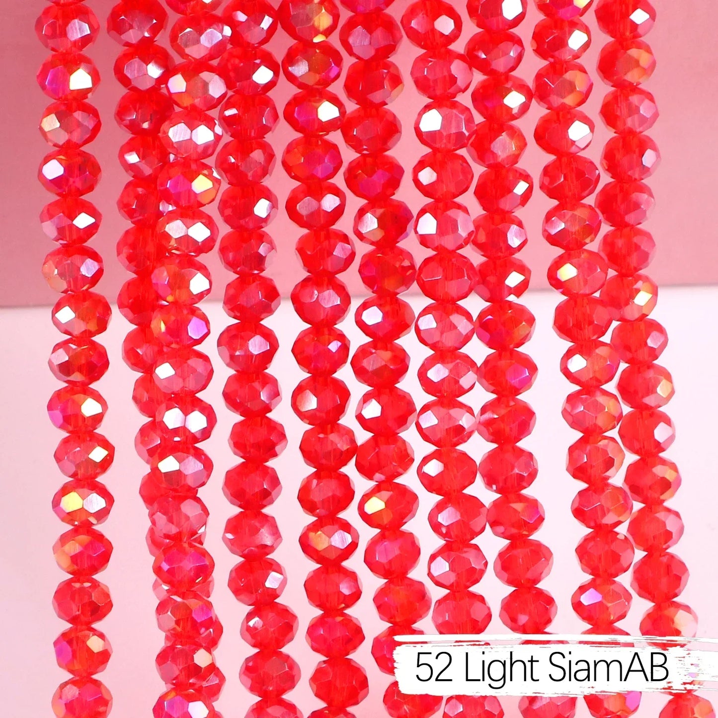 Austria Crystal Rondelle Beads - 2mm/4mm/6mm/8mm Faceted Glass Spacer Beads for DIY Jewelry & Bracelet Making