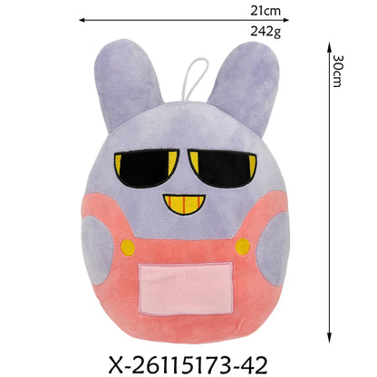 20cm The Amazing Digital Circus Plush Pendant - Caine & Jax Rabbit Plush Keychain, Anime Bag Charm & Collectible Gift