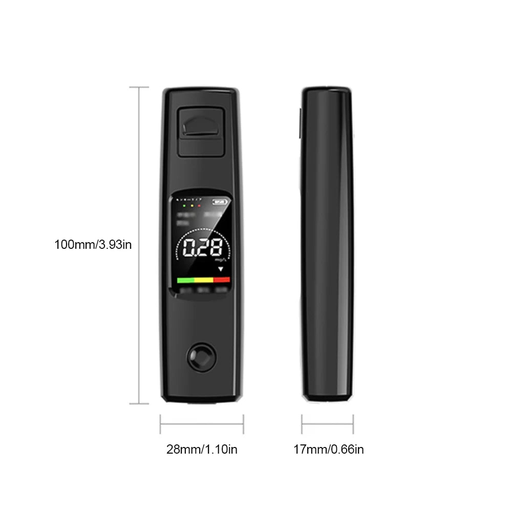 Professional High Sensitivity Breathalyzer - Non-Contact Alcohol Tester with Type-C Charging, Portable Alcoholometer