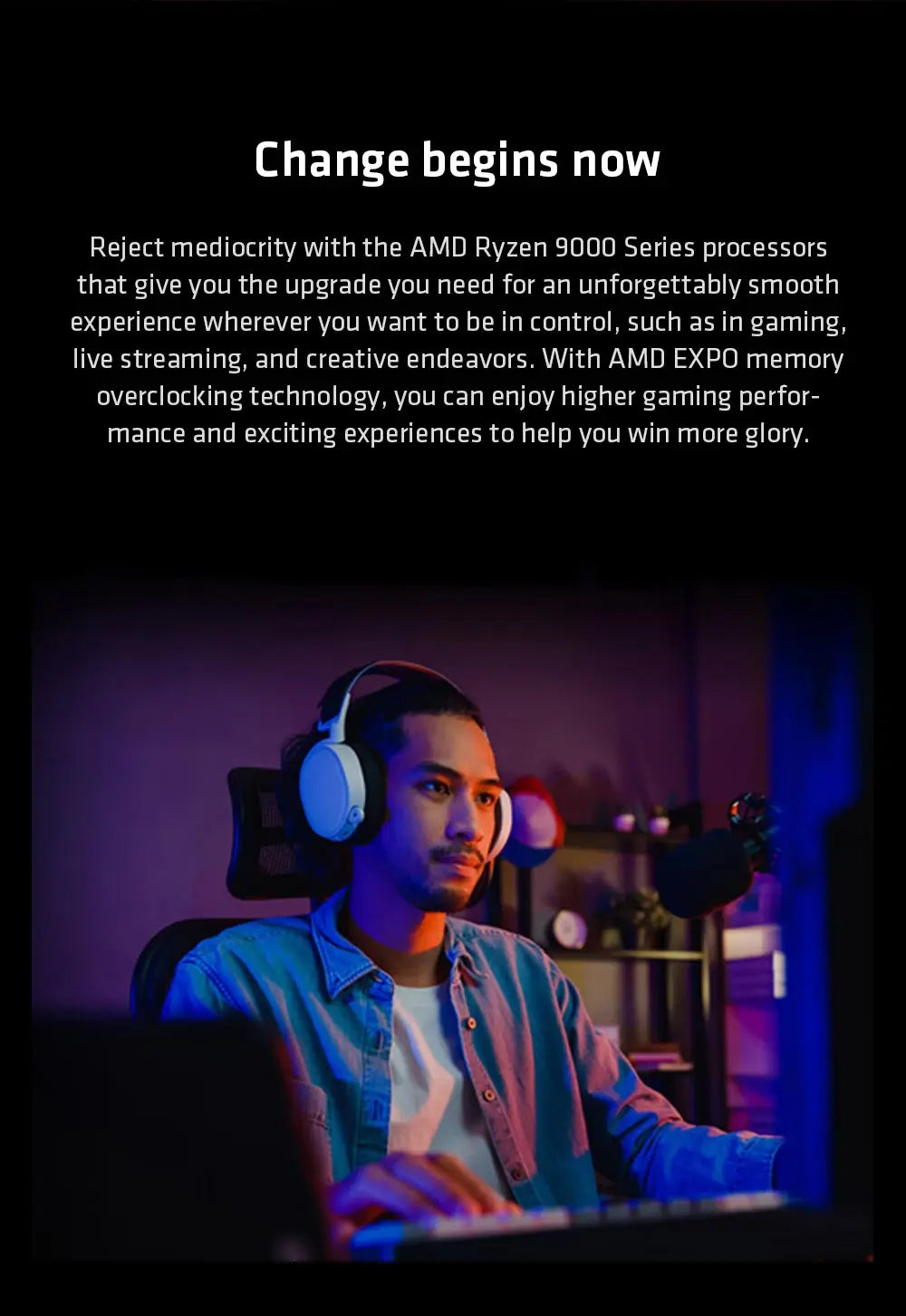 AMD Ryzen 7 9700X Processor - 8-Core, 16-Thread, 5.5GHz, 40MB Game Cache, 4NM, 65W TDP, Socket AM5, Zen 5 Gaming CPU (No Fan)