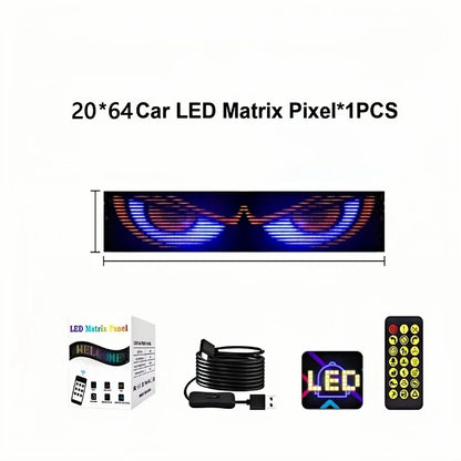 Programmable Flexible RGB LED Display Screen - USB-Powered Scrolling Sign with Bluetooth App, Custom Text & DIY Animations