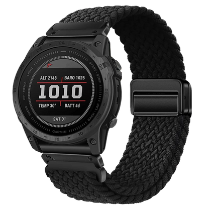 Elastic Nylon Quick Fit Strap for Garmin — 22mm & 26mm Enduro 2 Wristband for Fenix 5/5X Plus/6/6X Pro/7/7X Pro, Tactix 7 Pro