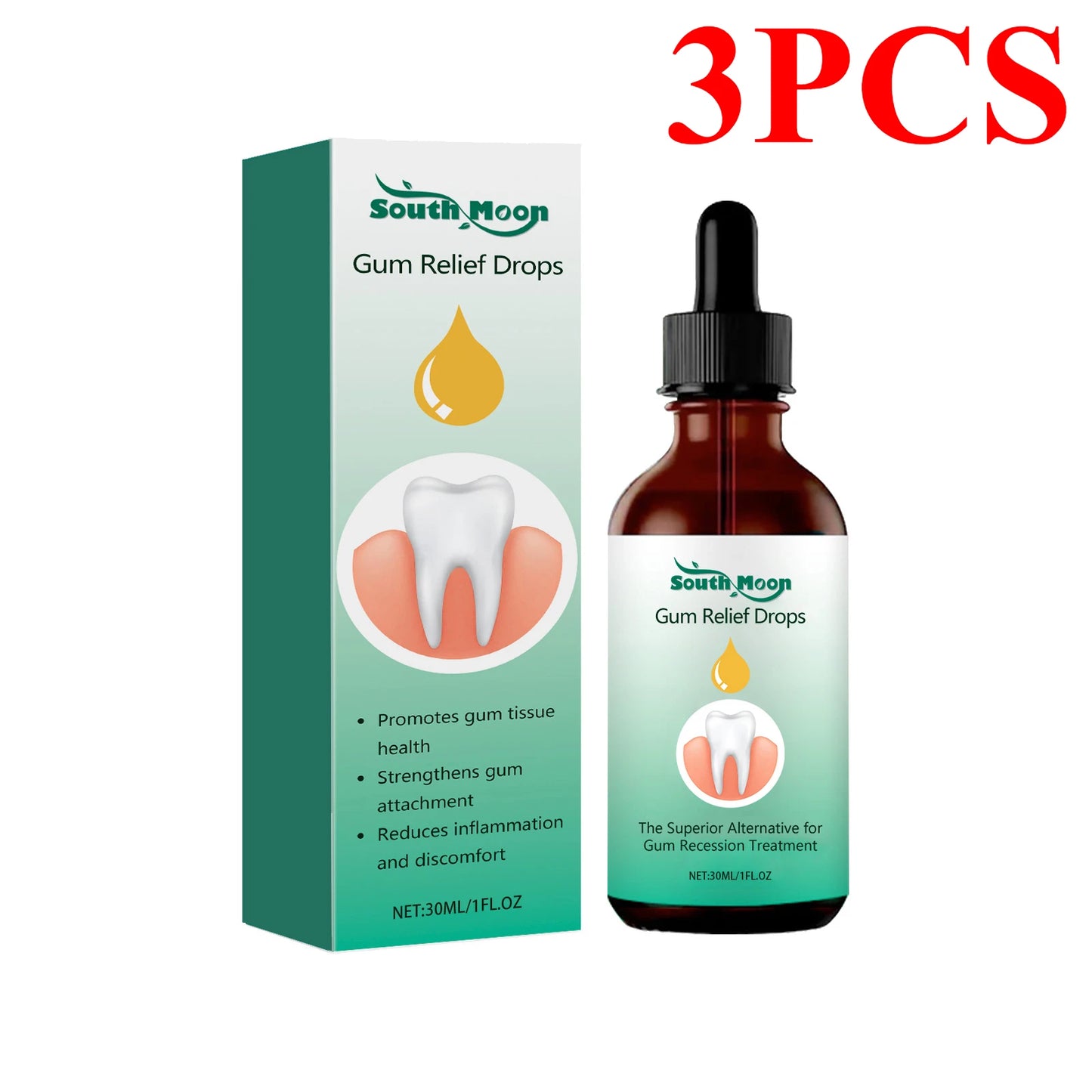 Gum Repair Oral Care Drops - Periodontal Hygiene Treatment for Gum Cleaning & Stain Removal