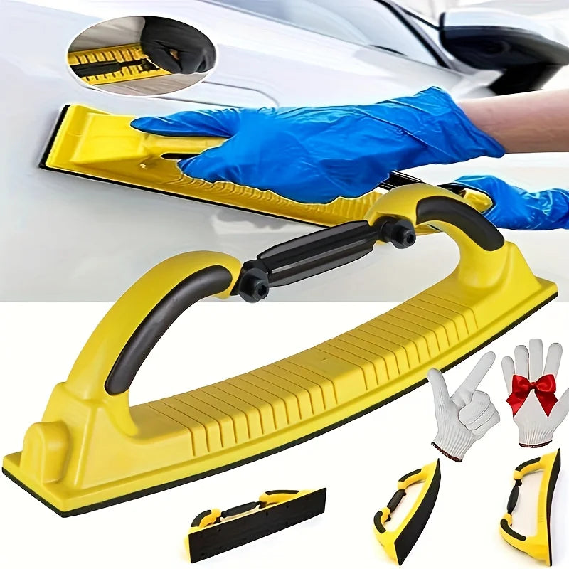 Adjustable Radius Flex Longboard Sanding Block – Manual Grinding File Tool for Auto Body Repair, Surface Shaping & Precision Sanding