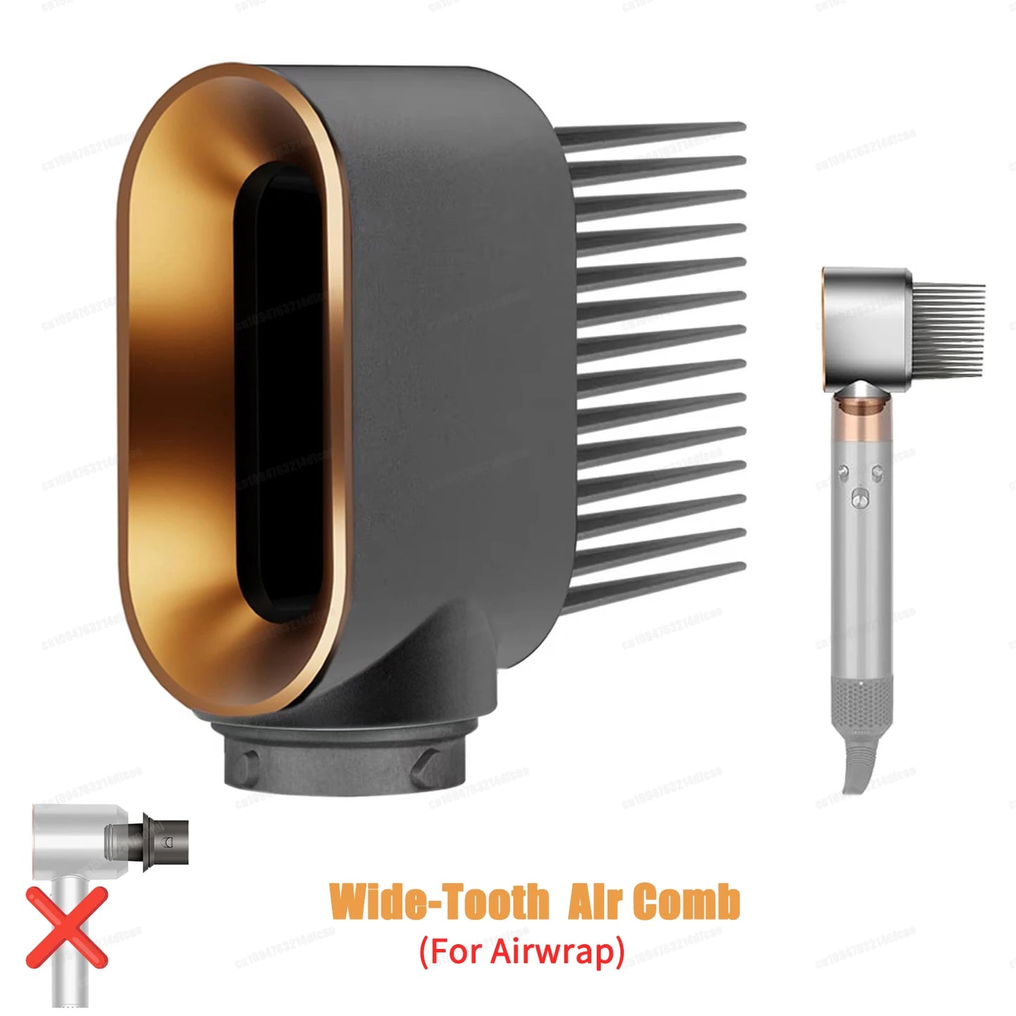 Dyson Airwrap HS01/HS05 Hair Styling Nozzle Brush – 30/40mm Anti-Hair Auto-Curling 360° Rotating Attachment for Dyson Hair Dryer
