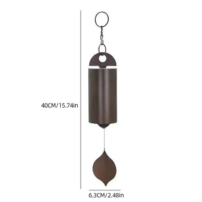 Copper Wind Chimes - Retro Serenity Bell with Deep Resonance, Metal Cylinder for Outdoor Patio Decor
