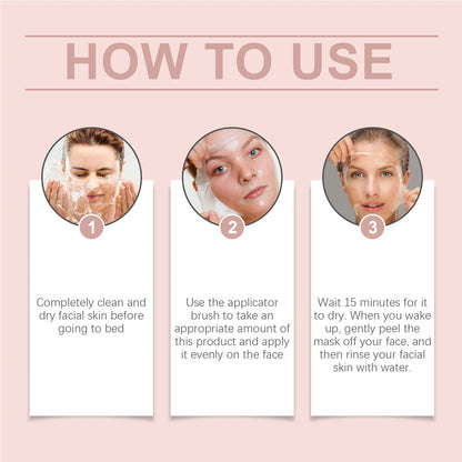 Overnight Collagen Peel-Off Mask Set – Night Mask for Deep Moisturizing