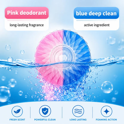 6/12-Pack Long-Lasting Toilet Bowl Cleaner Tablets - Automatic Toilet Cleaning with Sustained-Release Formula for Stain Control and Freshness