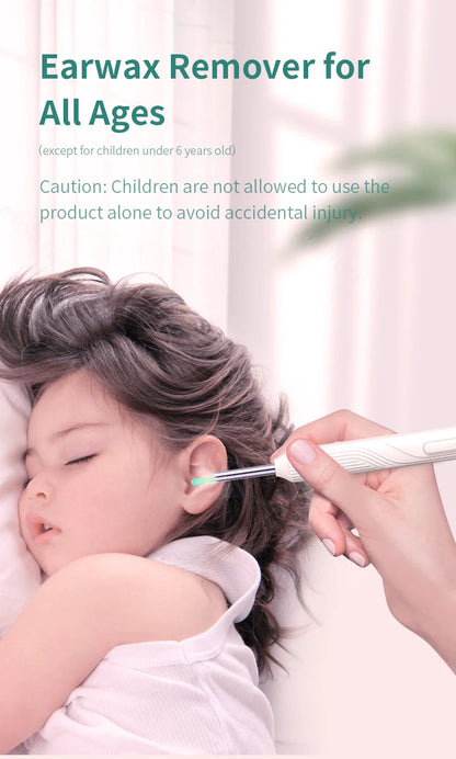 Earwax Remover Cleaning Tool – Ear Endoscope with Mini Camera, USB-C Charging Earpick Health Care Set for iPhone & Android, Best Gift