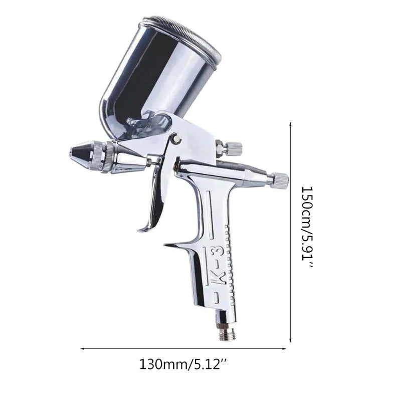 125ml Mini Spray Gun – 0.5mm Nozzle Pneumatic Airbrush for Professional Car Painting & Repair