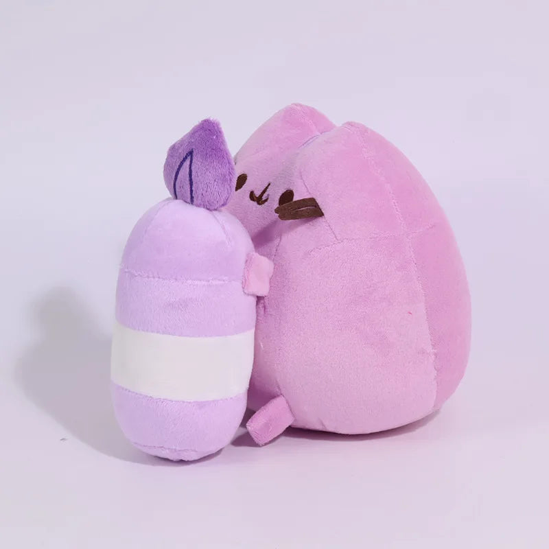 Pusheen Kawaii Cat Plush Toy - Cute Donut, Unicorn, Ice Cream, Pizza, and Cake Stuffed Animal for Gifts and Room Decor