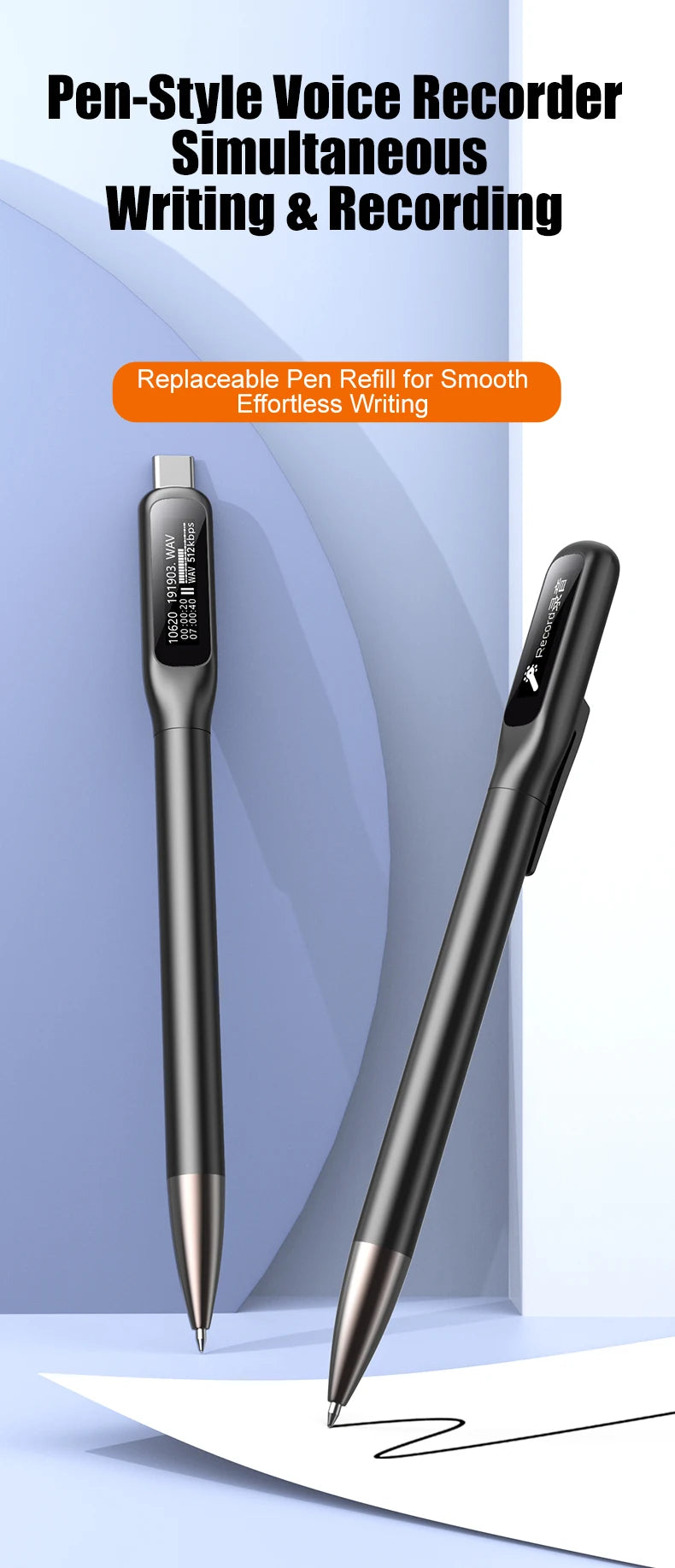 Famue 64GB Professional Meeting Recorder — 360° Omnidirectional, 1536kbps Lossless Audio, 25H Battery, HD Noise Reduction