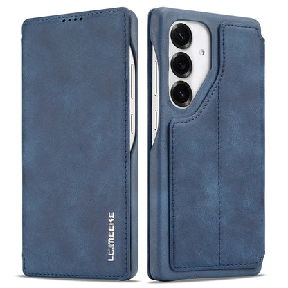 Ultra-Thin Leather Flip Case for Samsung Galaxy - Card Holder & Stand Cover for S26 Ultra, S26 Plus, S25 Ultra & S24 Ultra