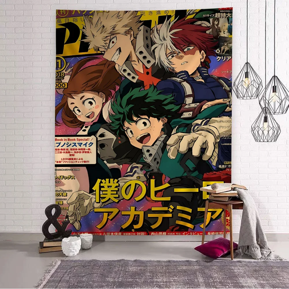 My Hero Academia Anime Tapestry Wall Hanging – Cute Decorative Room Decor for Bedroom, Living Room & Home Interior Styling