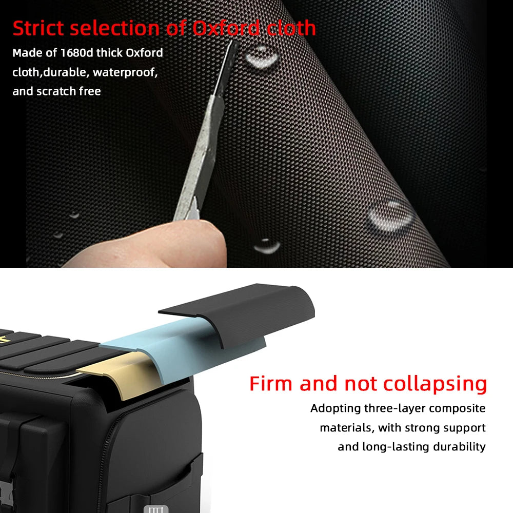 Large Capacity Car Trunk Organizer Box | Auto Multiuse Tools Storage Bag | Oxford Cloth Folding for Emergency Storage