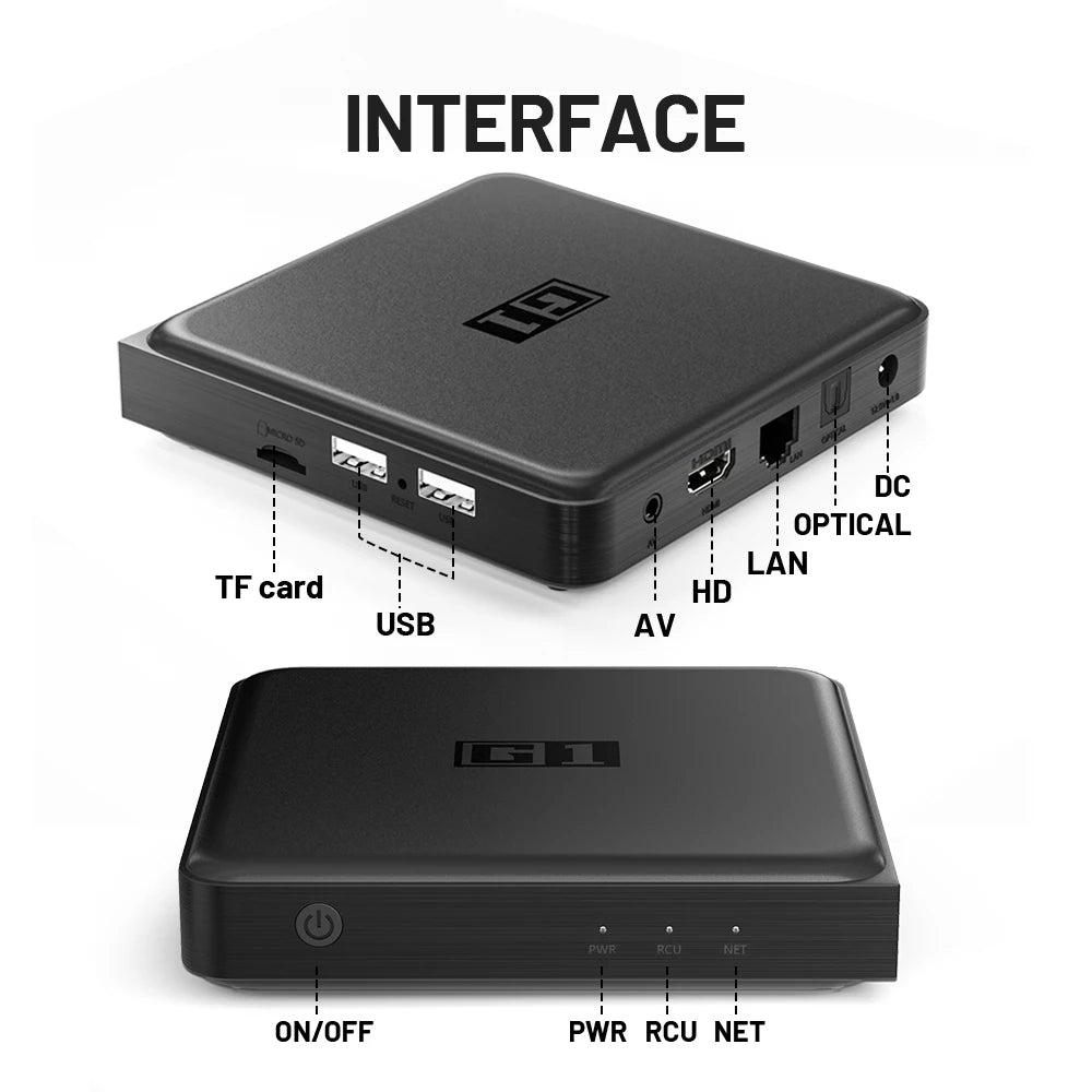 KINHANK G1 Android TV Box – 4K Ultra HD, Google Certified, Netflix, Dolby Vision, HDR10+, 4GB RAM, 32GB Storage, WiFi6 Streaming Device