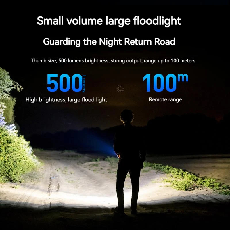 Philips SFL1121 Mini LED Flashlight - Rechargeable EDC Keychain Light for Camping, Hiking, and Everyday Use