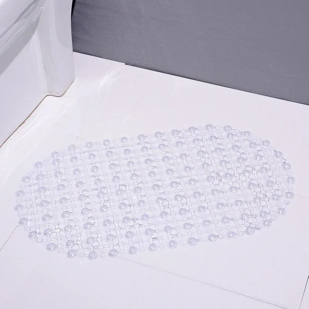 PVC Anti-Skid Bath Mat – Soft Non-Slip Shower & Bathtub Mat with Massage Nubs and Suction Cups