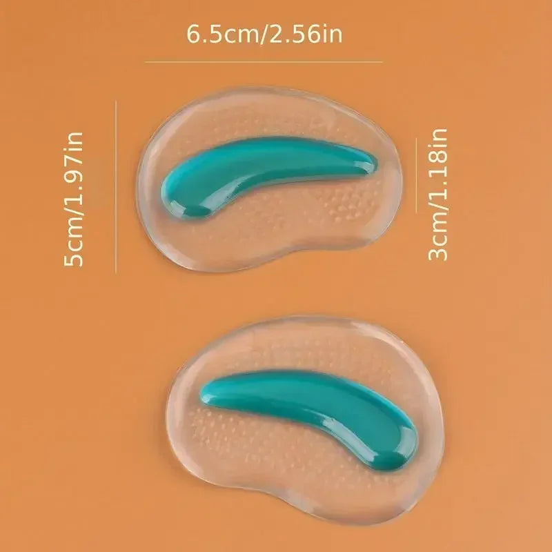 New Forefoot Pads for Sandals & High Heels – Silicone GEL Invisible Half-Size, Non-Slip Self-Adhesive Pads
