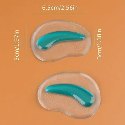 New Forefoot Pads for Sandals & High Heels – Silicone GEL Invisible Half-Size, Non-Slip Self-Adhesive Pads