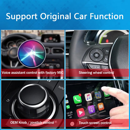 Wireless CarPlay Mini Box Dongle - Android Auto Adapter for Toyota, Mazda, Honda, Hyundai, Kia, VW, Audi, Benz, Ford, Opel, Chery