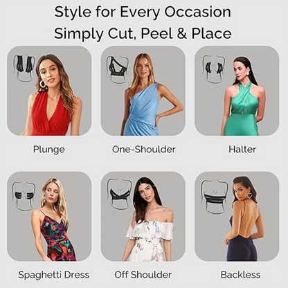 Elastic Breast Lift Patches - Invisible, Breathable Support Tape for Clothing and Sports Use