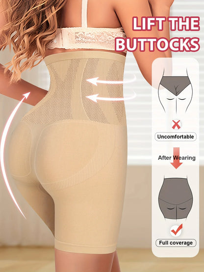 Women's High-Waist Seamless Panties - Tummy-Contouring Comfortable Full-Coverage Underwear