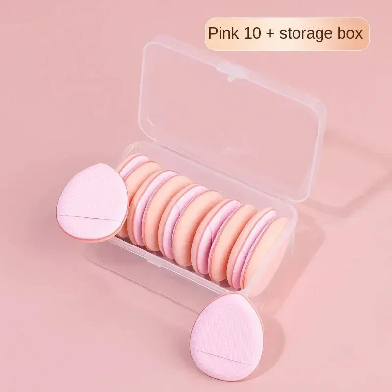 5/10PCS Mini Finger Puff Sponges – Small Air Cushion Makeup Applicators for Foundation & BB Cream