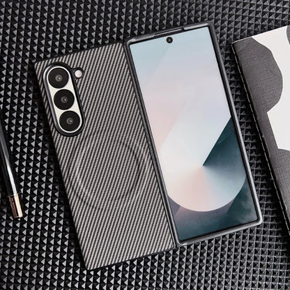Luxury Carbon Fiber Magnetic Wireless Charging Case for Samsung Galaxy Z Fold 6/5/4/3 – MagSafe Compatible Bumper Cover
