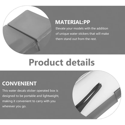 Joystar Model Water Sticker Decal Box – DIY Hobby Model Craft Moisturizing Decal Application Tool Kit