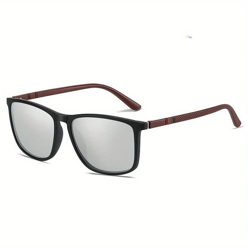 Polarized Sports Sunglasses for Men – Lightweight Comfortable Square UV400 Eyewear with Original Case