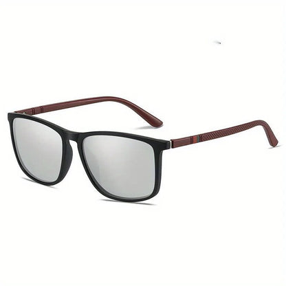 Polarized Sports Sunglasses for Men – Lightweight Comfortable Square UV400 Eyewear with Original Case