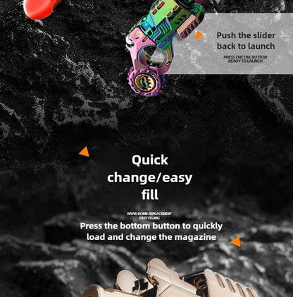Shell-Ejecting Alloy Toy Pistol Set – Mini Finger Spinning Top Fidget & Sensory Desk Gadget for Teens