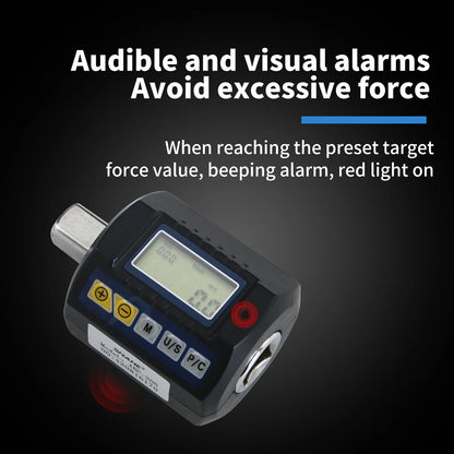 SHAHE Digital Torque Adapter 1/2" Drive with 3/8" & 1/4" Adapters - Electronic Torque Wrench for Car & Bike Repair
