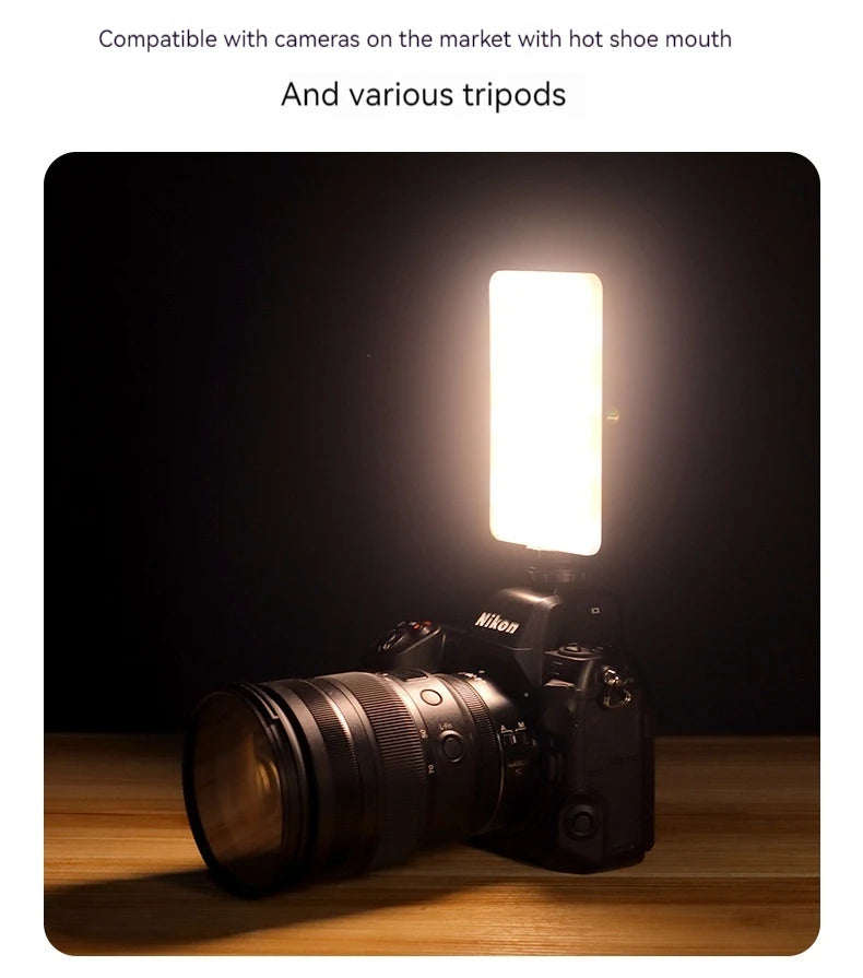Mini Rechargeable M140 RGB Camera Fill Light - Portable LED Selfie & Live Broadcast Light for Mobile Photography