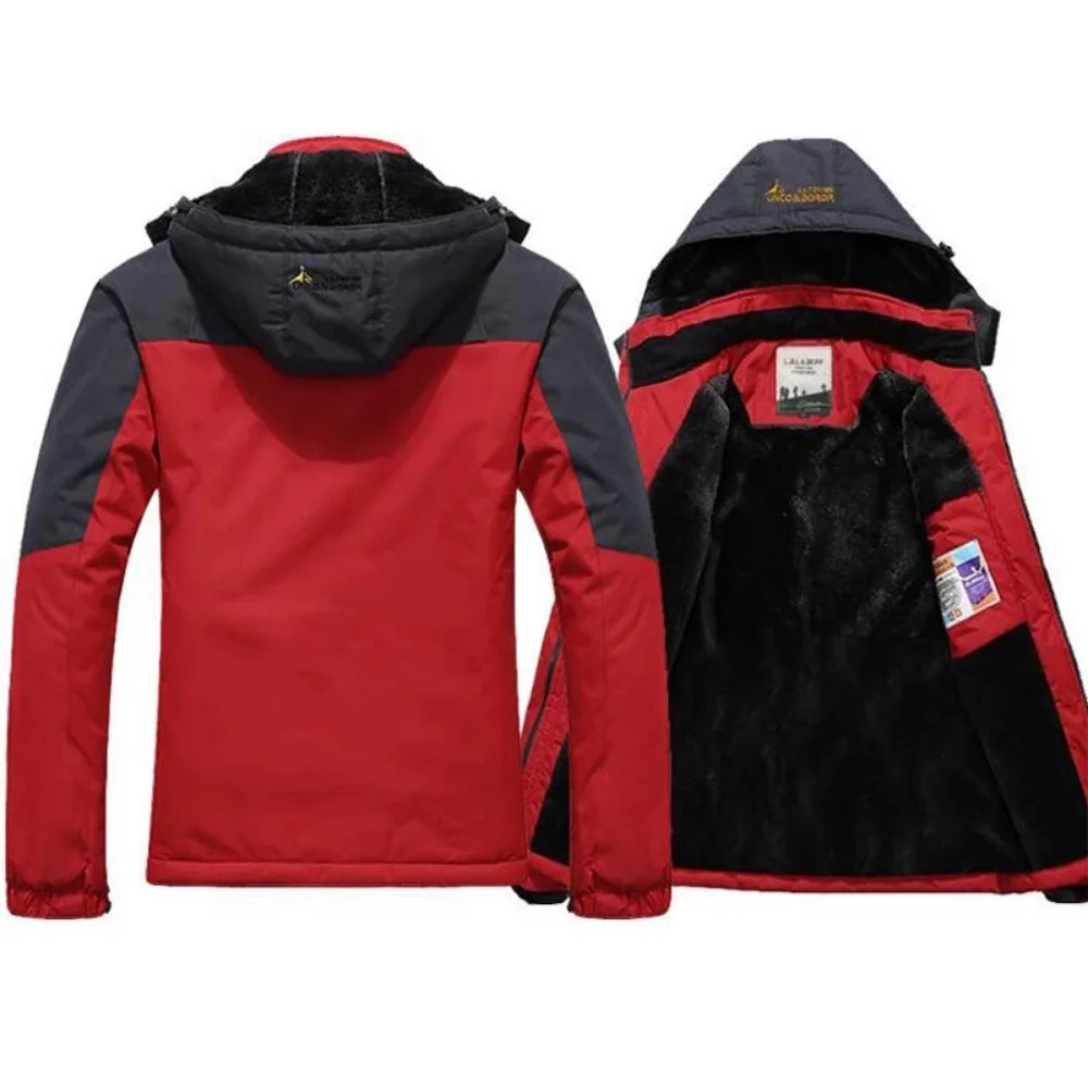 Men's Winter Parka – Windproof & Warm Hooded Fur Coat, Military-Style Thick Anorak Jacket
