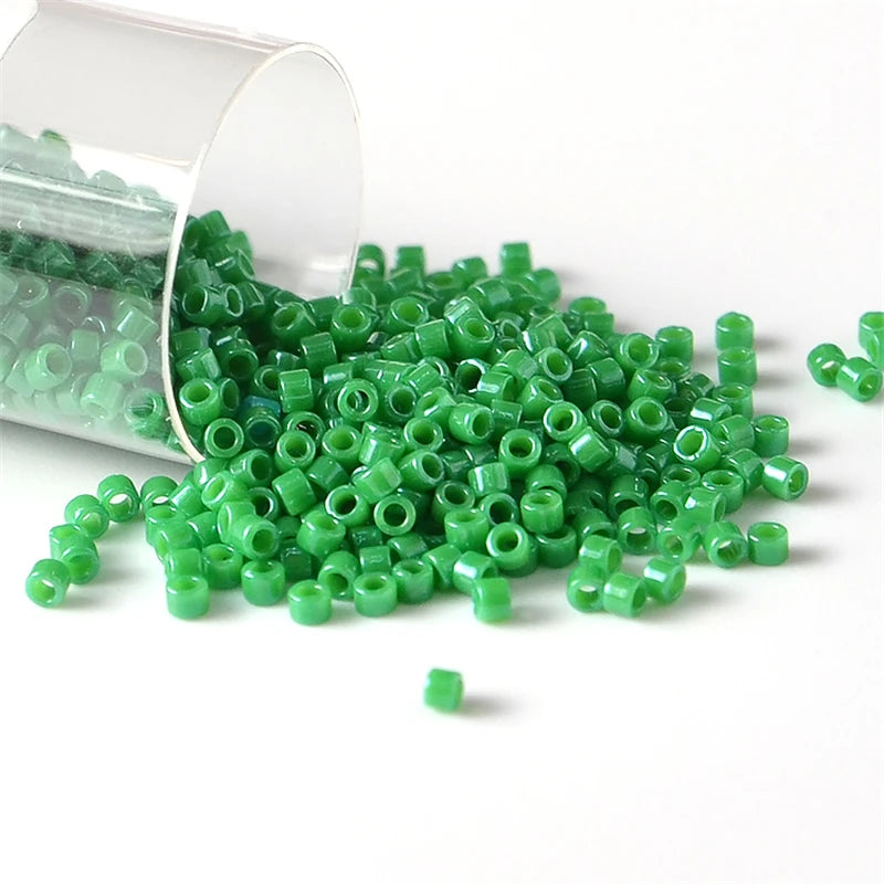 Miyuki Delica 11/0 Seed Beads - Glazed Luster Glass Beads for DIY Jewelry Making