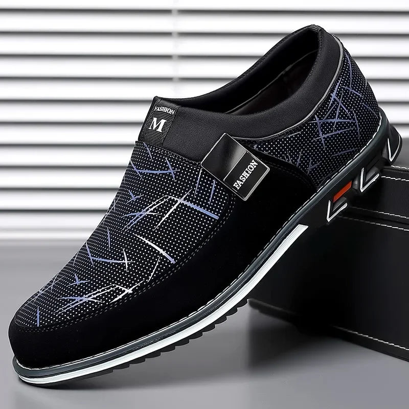 Men’s Luxury Leather Loafers - Classic Slip-On Business, Office, Formal and Party Shoes